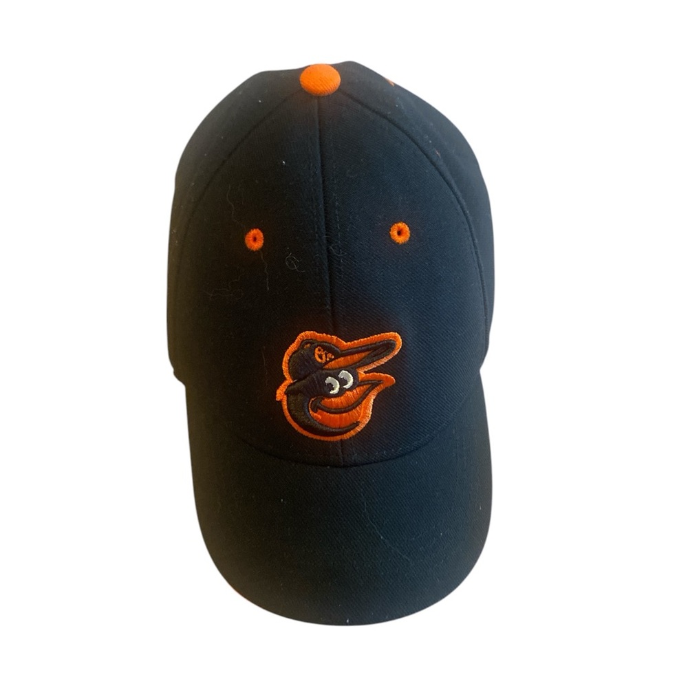 47 Black and Orange Baseball Hat with Baltimore Orioles Logo